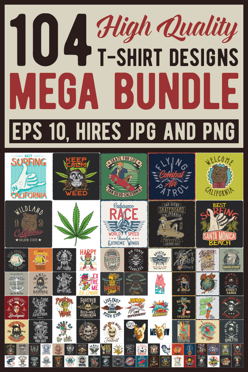 Template T-shirt #87439 "Mega Bundle" - screenshot
