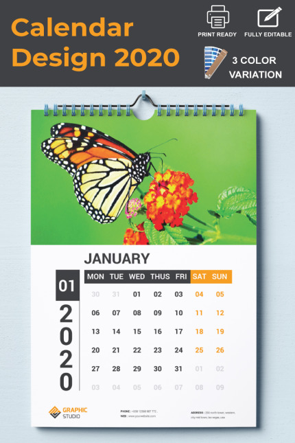 Template #87501 Pages Calendar Webdesign Template - Logo template Preview