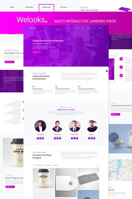 Template #87515 Bootstrap4 Business Webdesign Template - Logo template Preview