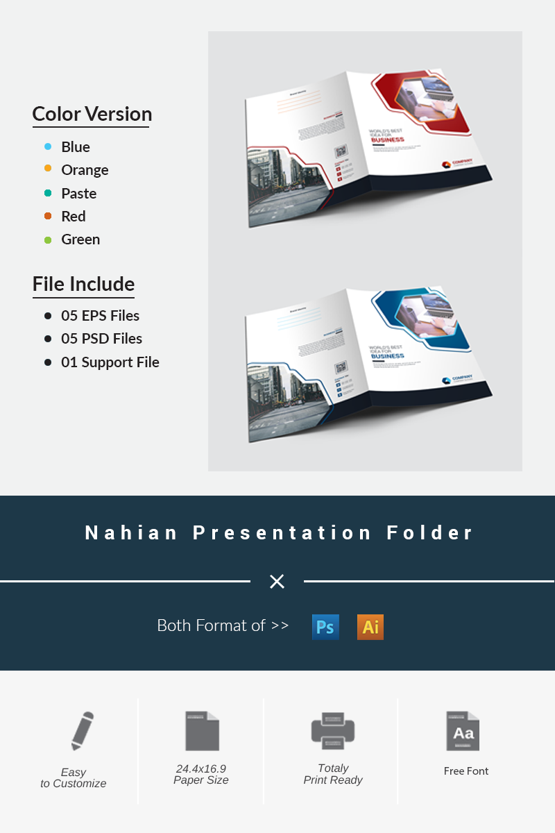 Nahian Presentation Folder - Corporate Identity Template
