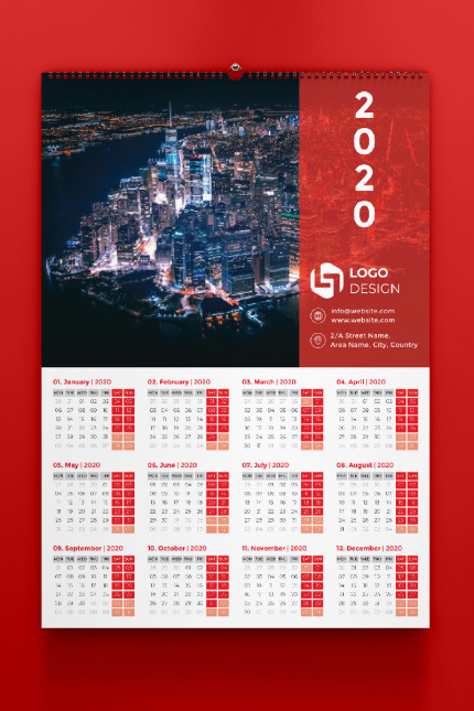 Template #87568 2020 Calendars Webdesign Template - Logo template Preview