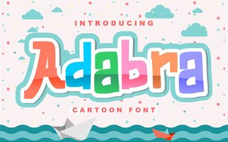 Adabra | Decorative Cartoon Font