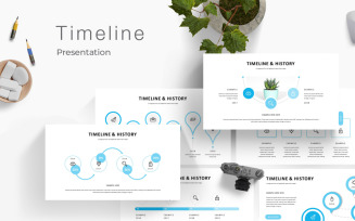 Timeline & History Presentation PowerPoint template