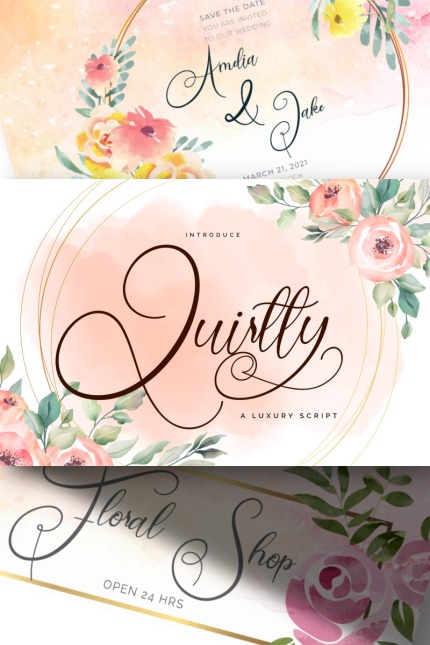 Template #87650 Script Font Webdesign Template - Logo template Preview