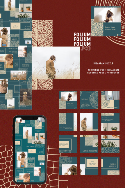 Kit Graphique #87667 Instagram Grid Web Design - Logo template Preview