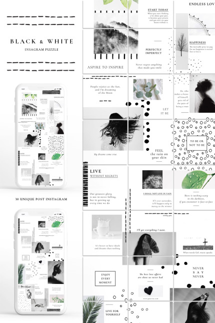 Kit Graphique #87668 Instagram Grid Web Design - Logo template Preview