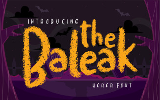 The baleak | Decorative Horror Font