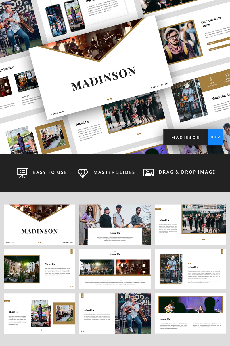 Madinson - Music Band Presentation - Keynote template