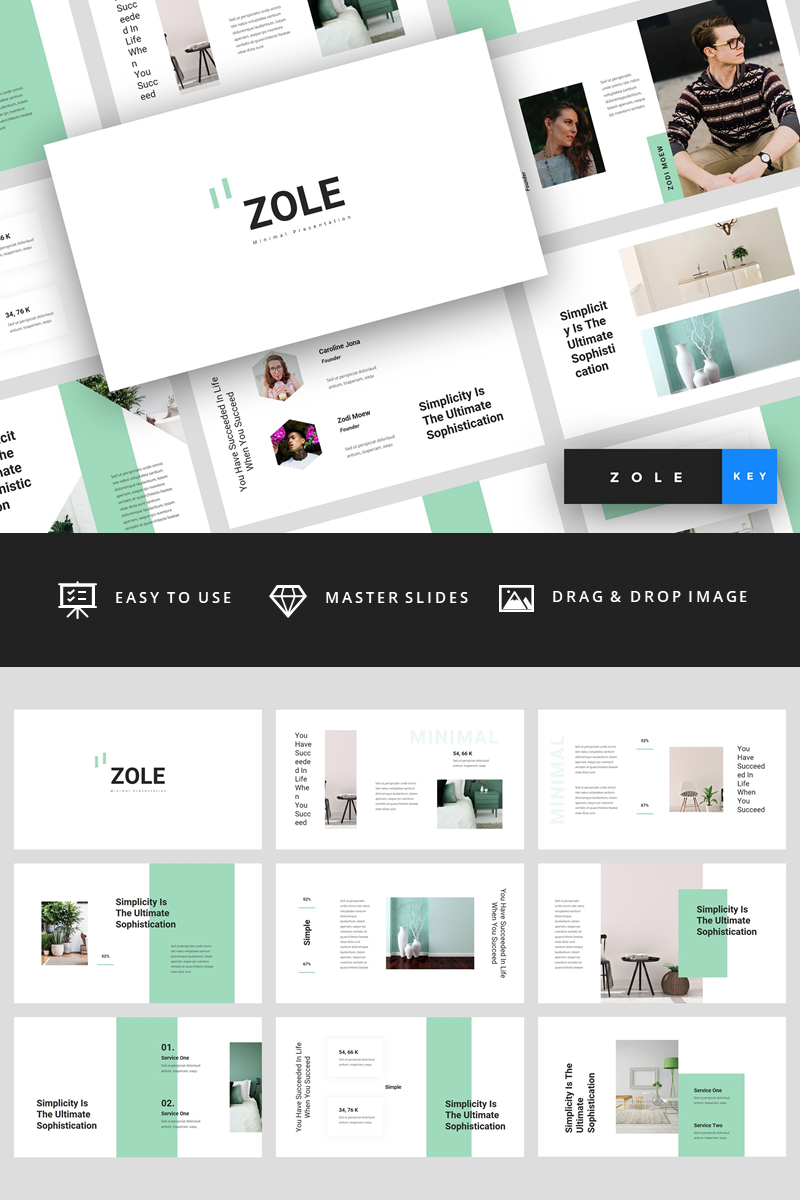 Zole - Minimal Presentation - Keynote template