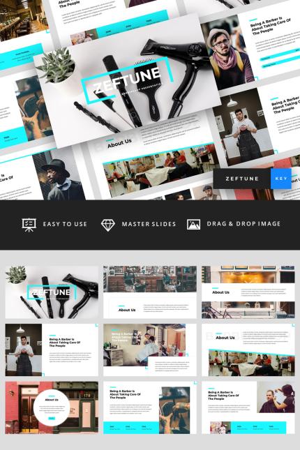 Template #87849 Hipster Barbershop Webdesign Template - Logo template Preview