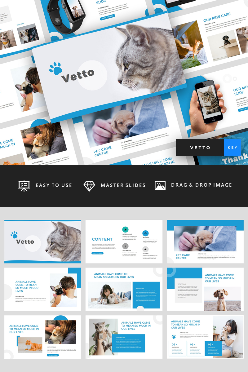 Vetto - Pet Care Presentation - Keynote template