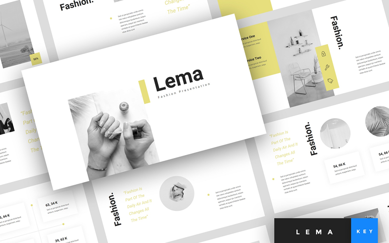 Lema - Fashion Presentation - Keynote template Keynote Template
