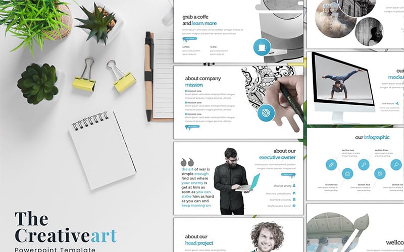 The Creativeart PowerPoint template PowerPoint Template