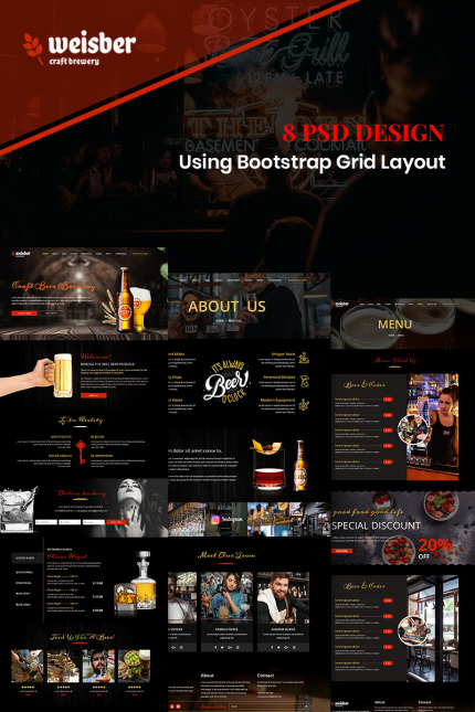 Template #87912 Drinks Theme Webdesign Template - Logo template Preview