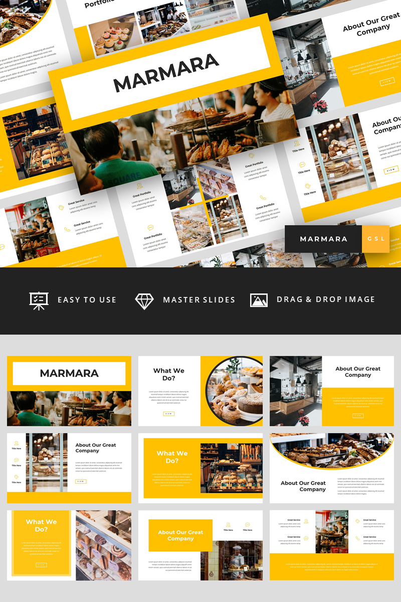 Marmara - Bakery Presentation Google Slides