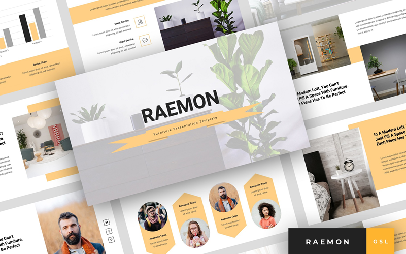 Raemon - Furniture Presentation Google Slides