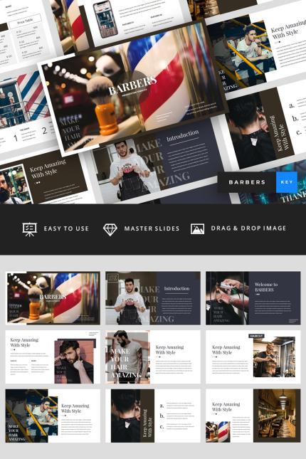 Template #88018 Hipster Barbershop Webdesign Template - Logo template Preview