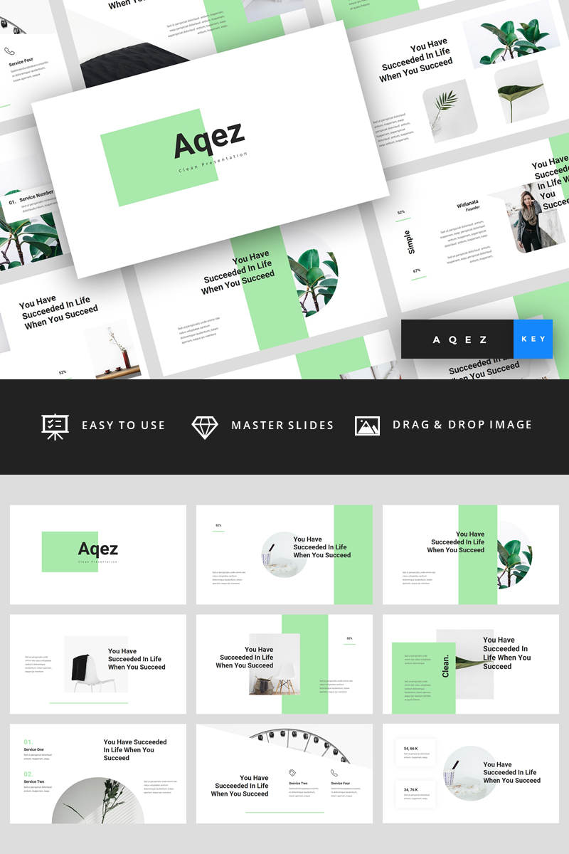 Aqez - Clean Presentation - Keynote template