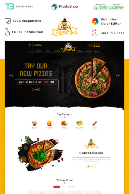 Template #88048 Grocery Food Webdesign Template - Logo template Preview