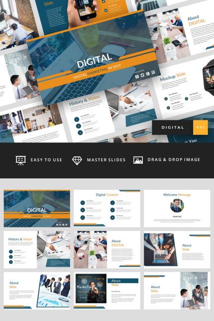 Template #88058 Marketing Pitchdeck Webdesign Template - Logo template Preview