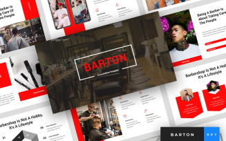 Barton - Barbershop Presentation - Keynote template