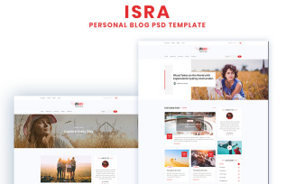 ISRA - Personal Blog PSD Template