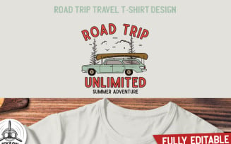 Road Trip Travel Design - T-shirt Design