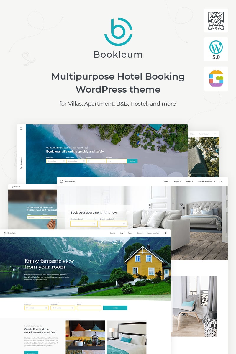 WordPress Theme namens "Bookleum - Rental" #88049