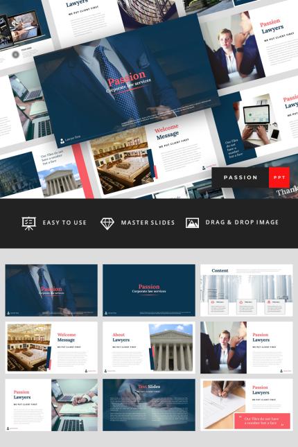 Template #88127 Accountant Attorney Webdesign Template - Logo template Preview
