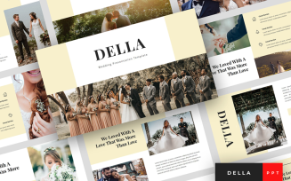 Della - Wedding Presentation PowerPoint template