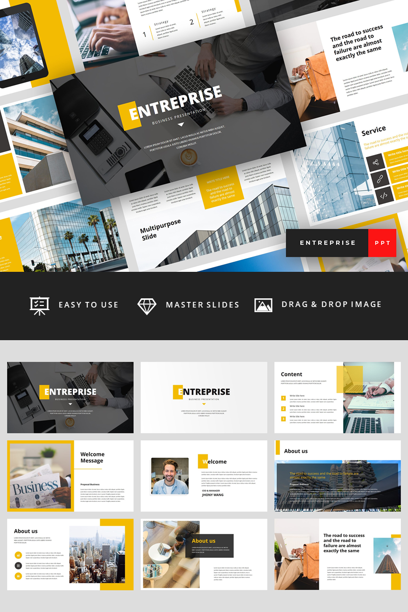 Entreprise - Business Presentation Powerpoint Template #88154