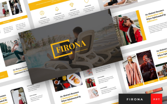 Firona - Influencer Presentation PowerPoint template