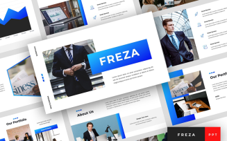 Freza - Pitch Deck Presentation PowerPoint template