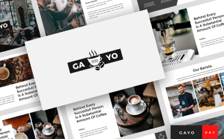 Gayo - Coffee Shop Presentation PowerPoint template