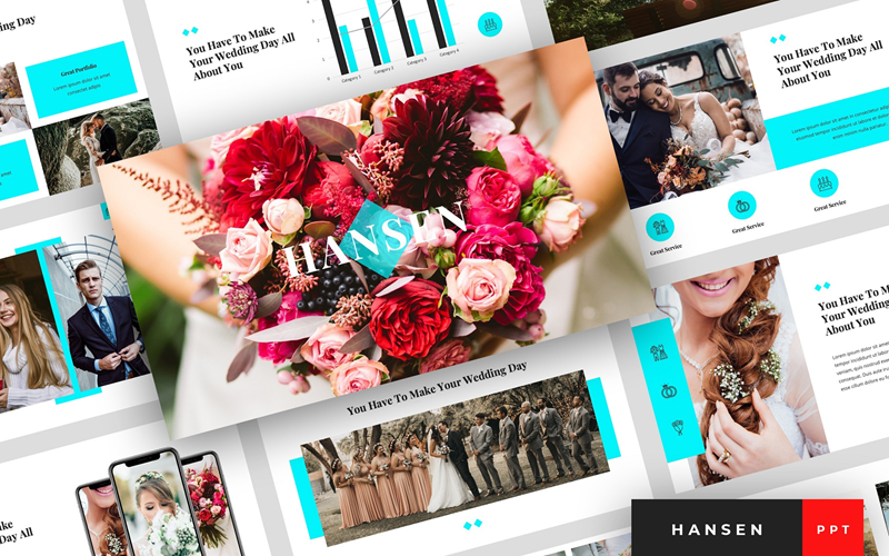Hansen - Wedding Presentation PowerPoint template PowerPoint Template