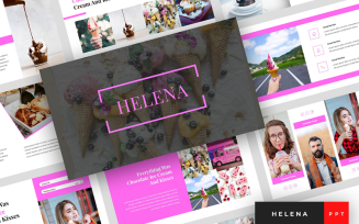 Helena - Ice Cream Presentation PowerPoint template
