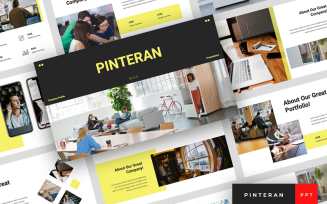 Pinteran - Company Profile Presentation PowerPoint template