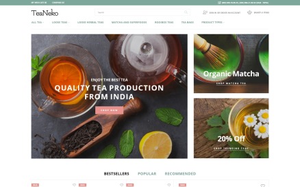 TeaNeko - Tea Website Magento Theme