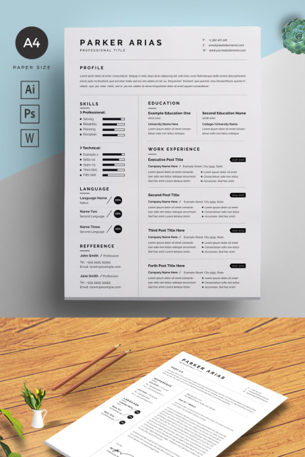 Template #88322 Resume Template Webdesign Template - Logo template Preview