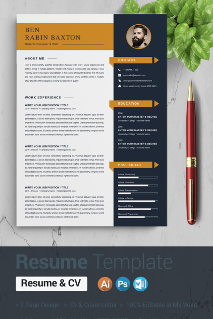 Template #88323 Page A4 Webdesign Template - Logo template Preview