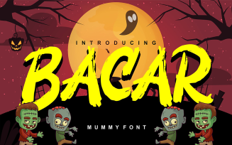 Bacar | Hallowen Theme Font