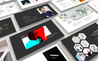 Clean & Creative Business Presentation PowerPoint template
