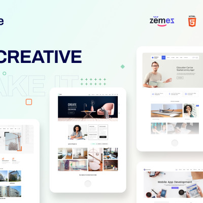 Cute - Universal Multipurpose Creative HTML Website Template #88381
