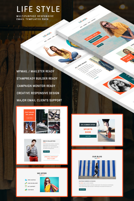 Template #88453 Newsletters Campaign Webdesign Template - Logo template Preview