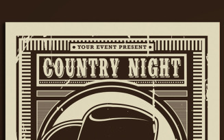 Country Music Night Flyer - Corporate Identity Template