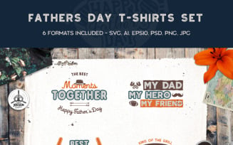Fathers Day Retro Prints - T-shirt Design