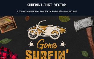 Gone Surfing - Aloha Time - T-shirt Design