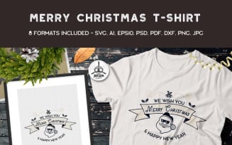 Merry Christmas - T-shirt Design