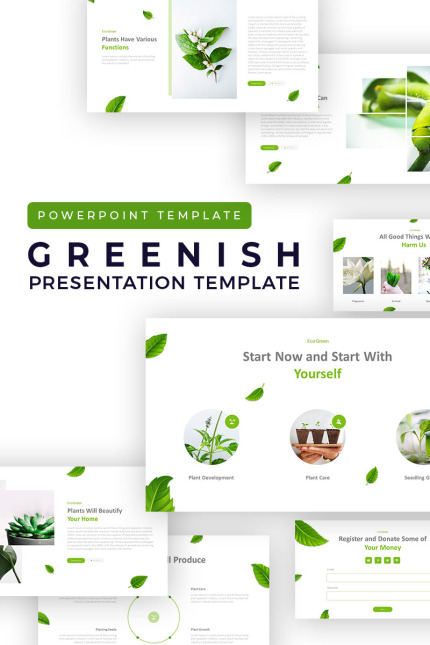 Template #88553 Eco Powerpoint Webdesign Template - Logo template Preview