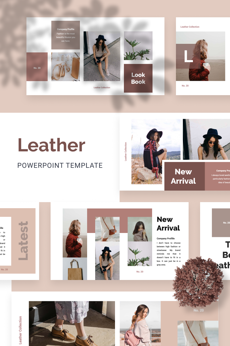 LEATHER PowerPoint template